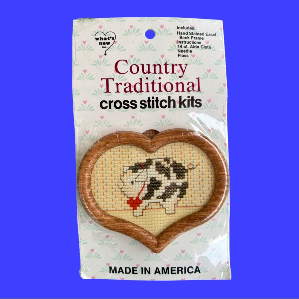 Vintage Adorable MINI Cross Stitch Kit.